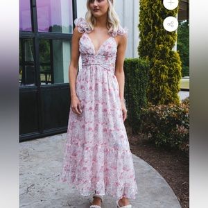 Marylee Maxi Dress, Rose pink
